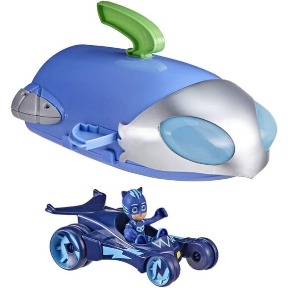 PJ Masks 2-in-1 HQ Playset with Catboy Action Figure and Cat Car Vehicle NWT - Picture 6 of 6